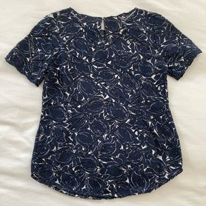 J Crew XS Blouse. Thick see-through nice fabric